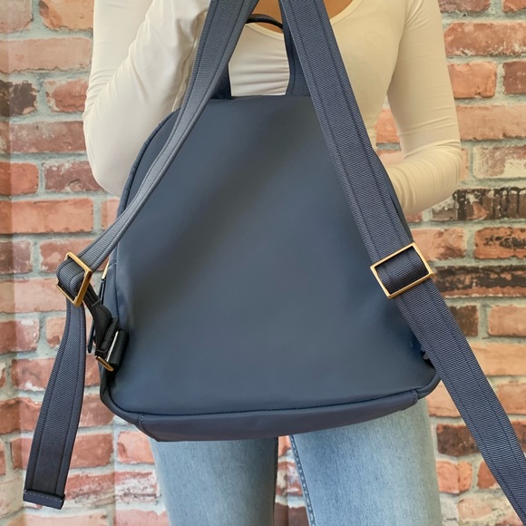 Kate spade MEDIUM backpack dawn blue NYLON bag - Picture 3 of 8